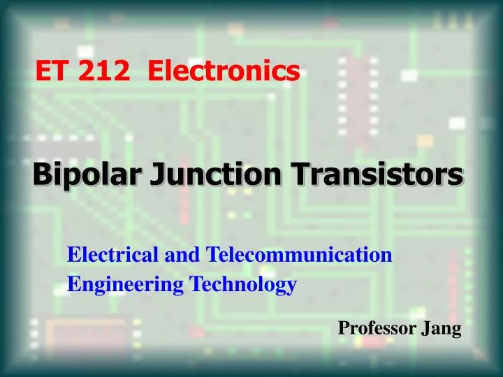 bipolar junction transistors