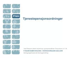 Tjenestepensjonsordninger