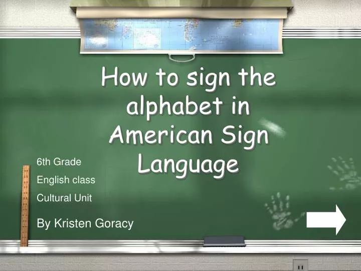 how to sign the alphabet in american sign language