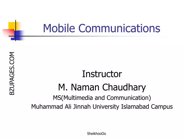 PPT - Mobile Communications PowerPoint Presentation, Free Download - ID ...