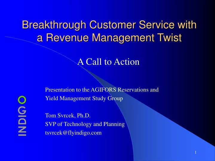 breakthrough customer service with a revenue management twist