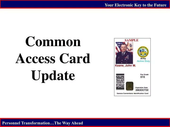 common access card update