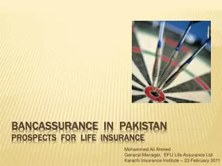Bancassurance in Pakistan Prospects for life insurance