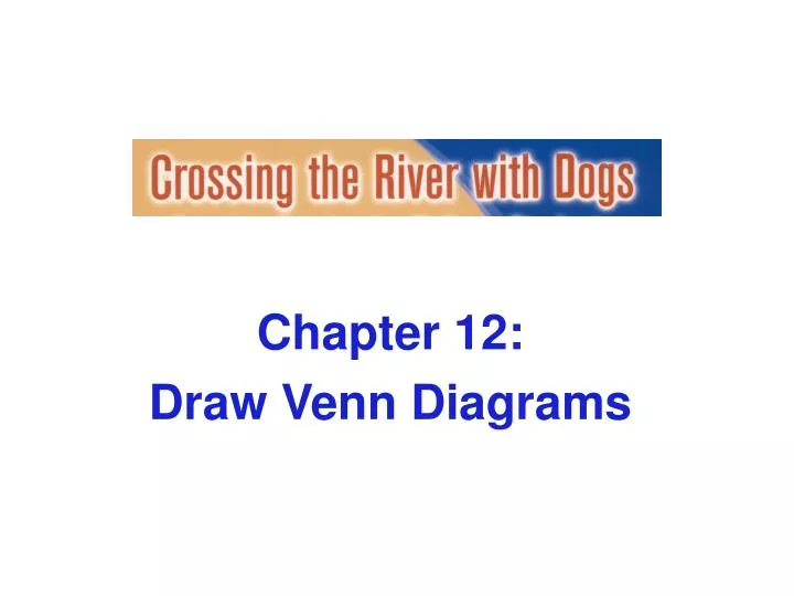 chapter 12 draw venn diagrams