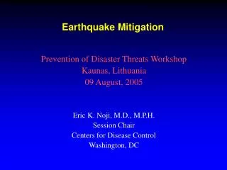 Earthquake Mitigation
