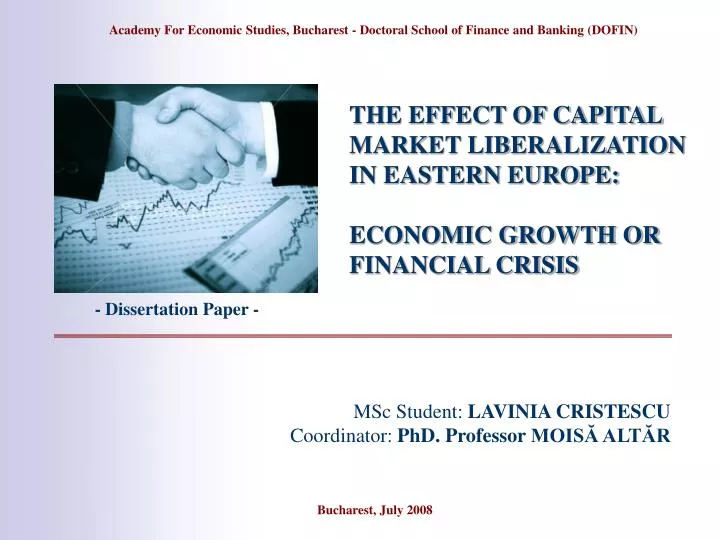 the effect of capital market liberalization in eastern europe economic growth or financial crisis