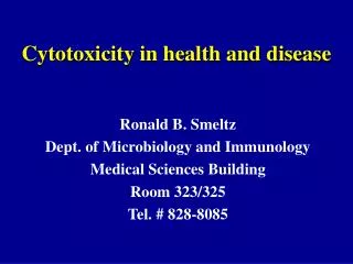 Cytotoxicity in health and disease