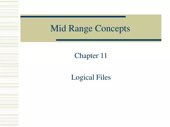 mid range concepts