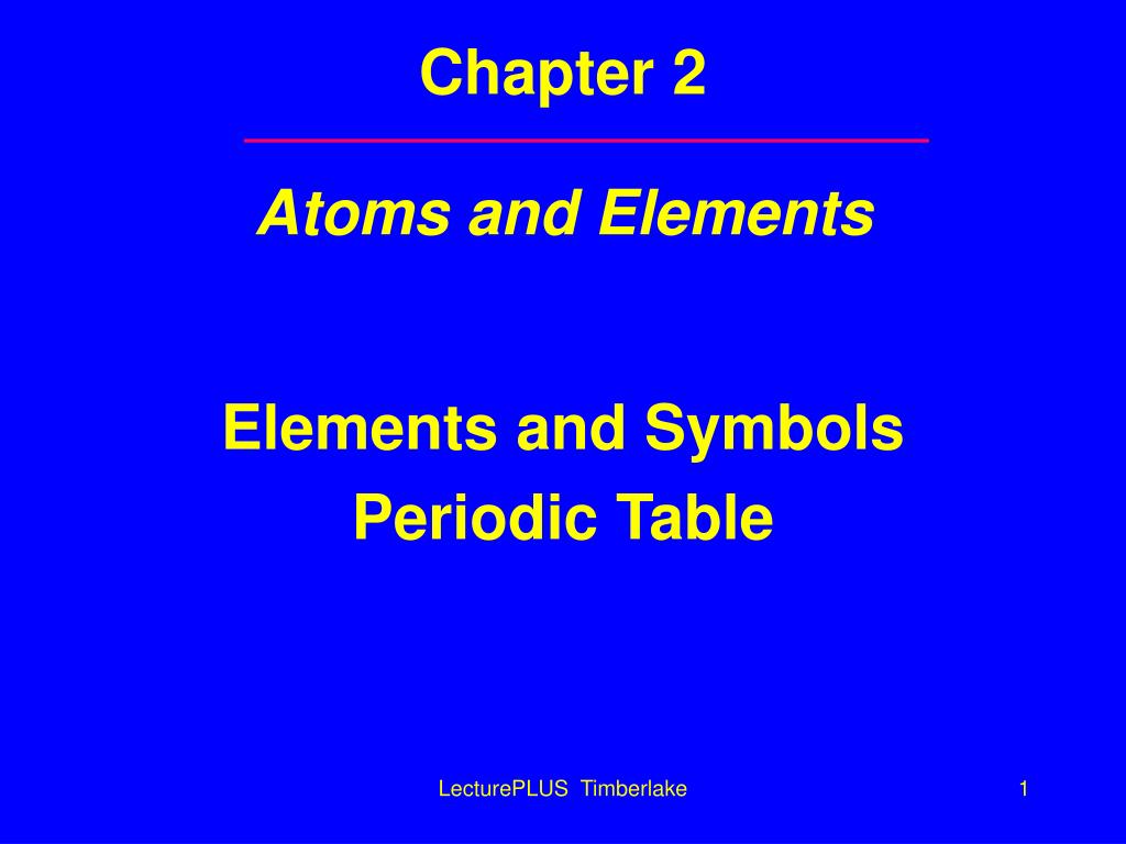 PPT - Chapter 2 Atoms and Elements PowerPoint Presentation, free ...
