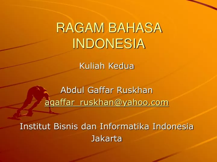 ragam bahasa indonesia