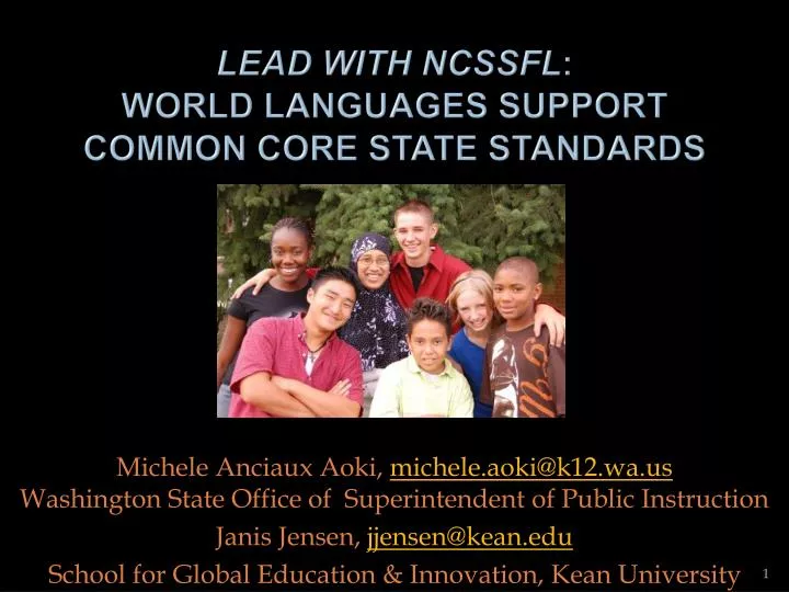lead with ncssfl world languages support common core state standards
