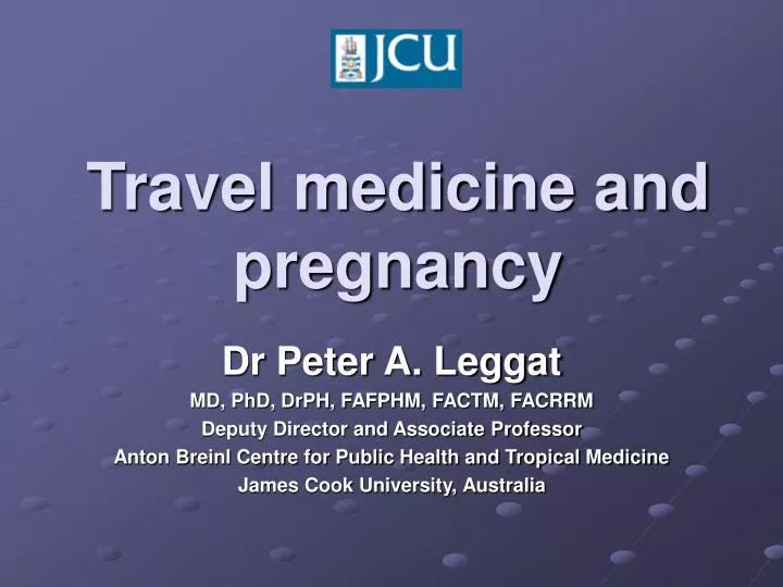 travel medicine and pregnancy