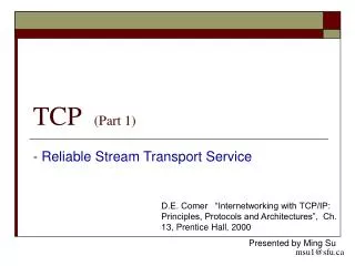 TCP (Part 1)