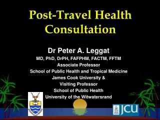 Post-Travel Health Consultation