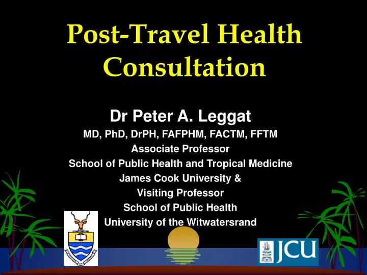 post travel health consultation