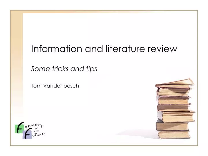 information and literature review