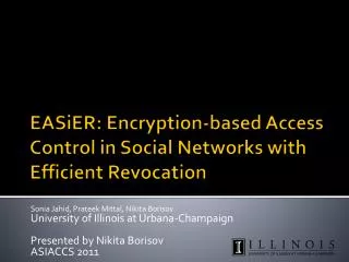EASiER: Encryption-based Access Control in Social Networks with Efficient Revocation
