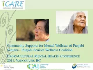 Community Supports for Mental Wellness of Punjabi Seniors – Punjabi Seniors Wellness Coalition Cross-Cultural Mental Hea