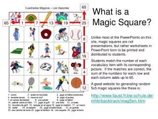What is a Magic Square?