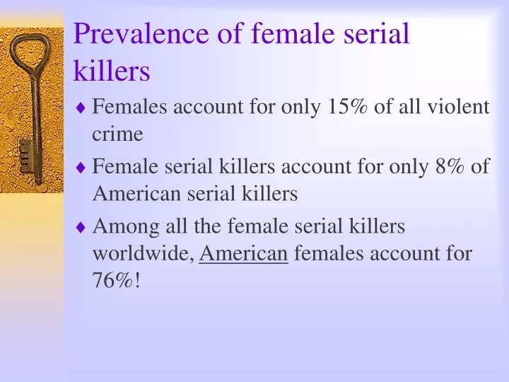 prevalence of female serial killers