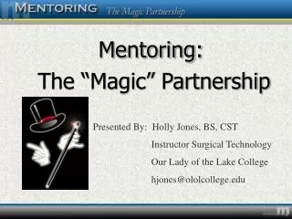 Mentoring: The “Magic” Partnership