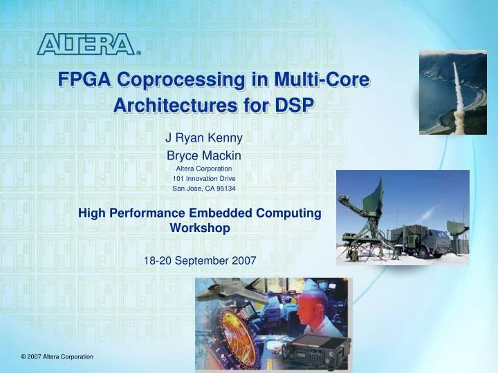 fpga coprocessing in multi core architectures for dsp