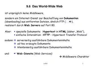 9.6 Das World-Wide Web