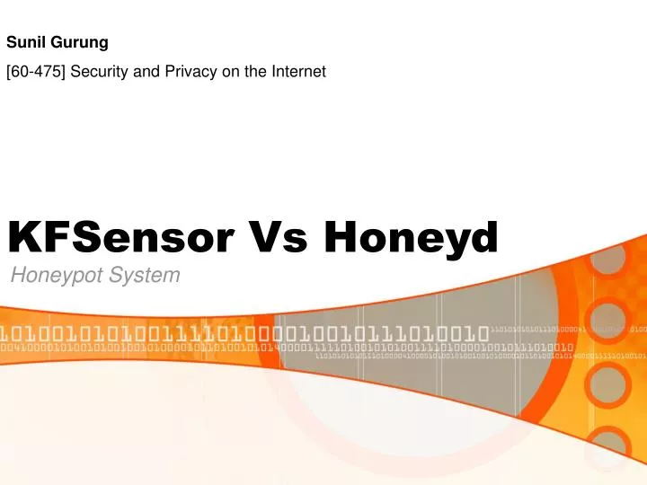 kfsensor vs honeyd