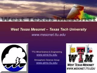 West Texas Mesonet – Texas Tech University