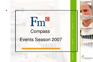 Compass Events Season 2007