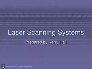 Laser Scanning Systems