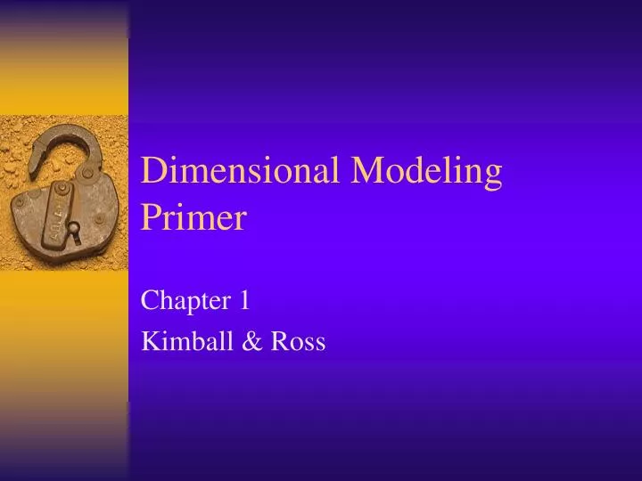 dimensional modeling primer