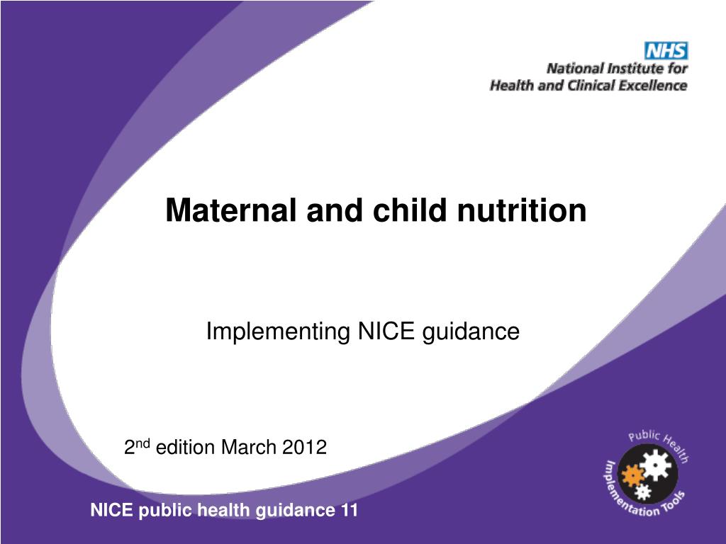 PPT - Maternal and child nutrition PowerPoint Presentation, free ...