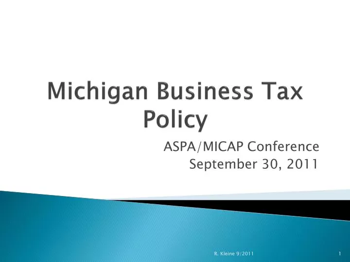 michigan business tax policy