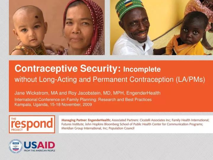 contraceptive security incomplete
