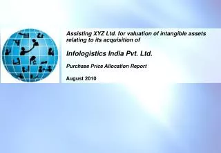 Purchase Price Allocation of Infologistics India Pvt. Ltd. – Transmittal letter