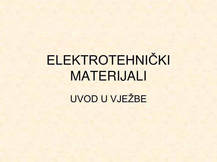 elektrotehni ki materijali