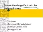 Domain Knowledge Capture in the Software Process