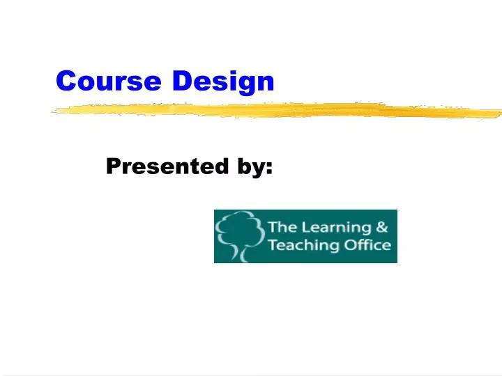 course design