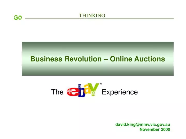 business revolution online auctions