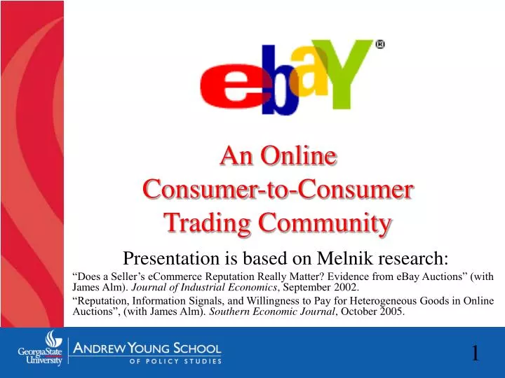 an online consumer to consumer trading community