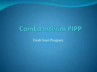 ComEd Interim PIPP