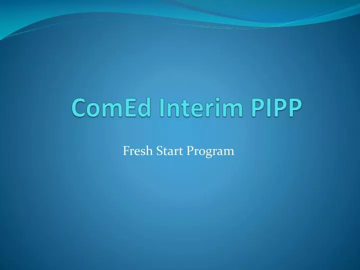 comed interim pipp