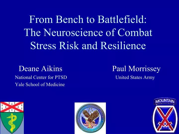 from bench to battlefield the neuroscience of combat stress risk and resilience