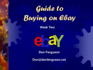 Guide to Buying on Ebay