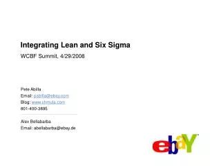 Integrating Lean and Six Sigma