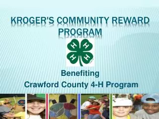 Kroger's Community Reward Program