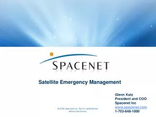 Satellite Emergency Management