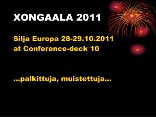 xongaala 2011