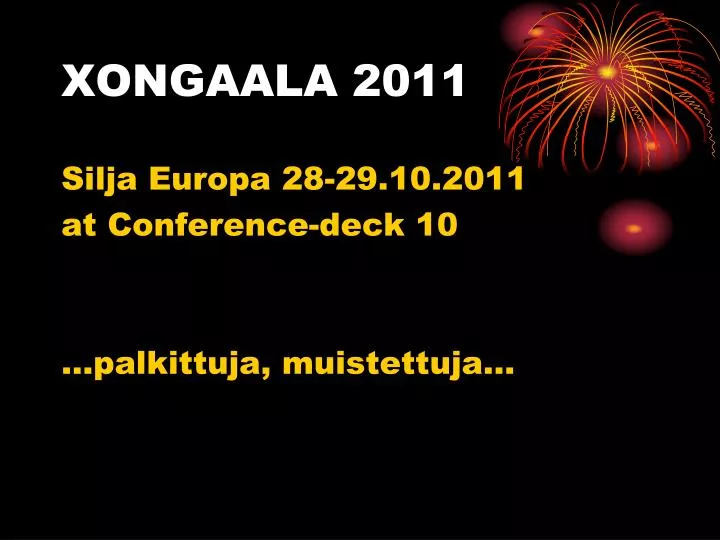 xongaala 2011